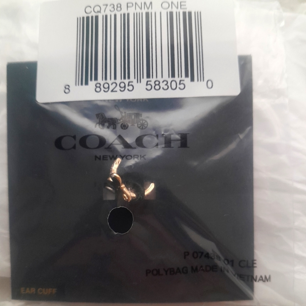 New Coach Butterfly Ear Cuff NWT - Picture 2 of 4